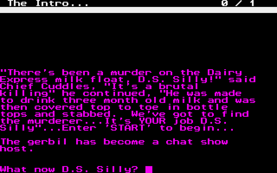Murder on the Dairy Express atari screenshot